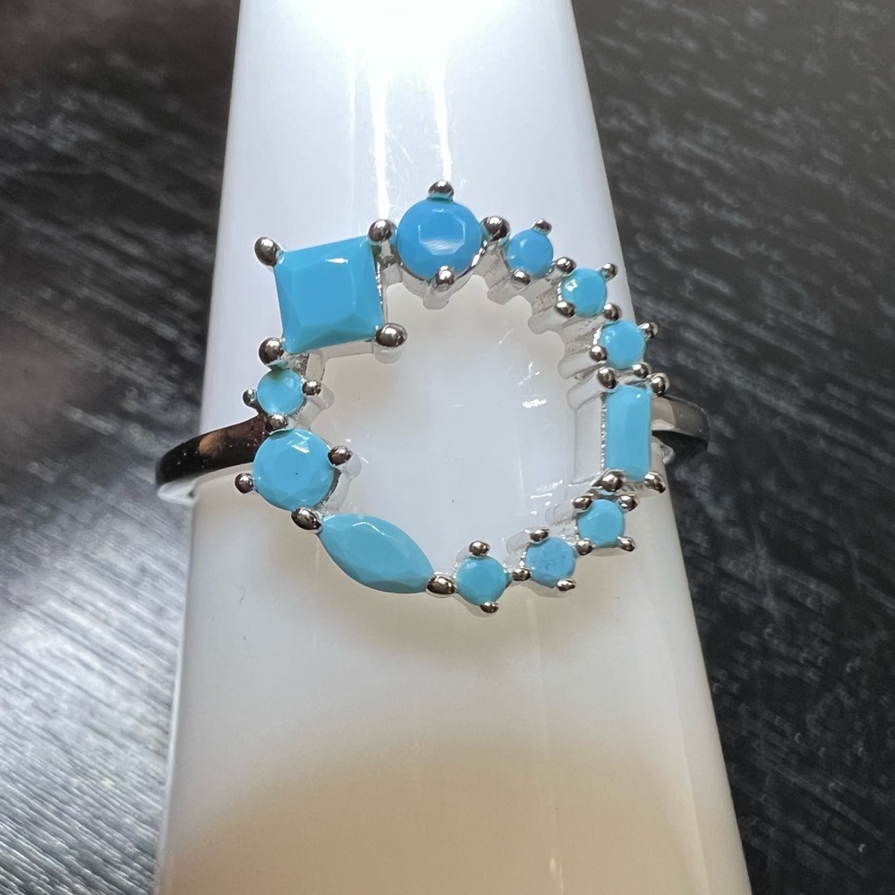 Dainty 925 Sterling Silver Open Circle Ring Size 9